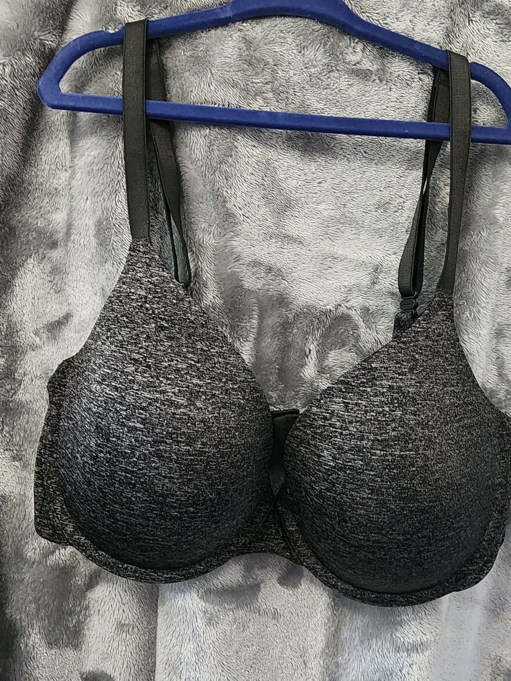 Victoria's Secret Black Heather Molded T-Shirt Bra Size 36c